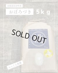 北海道長沼町産おぼろづき　5ｋｇ　　契約栽培米　【送料無料】